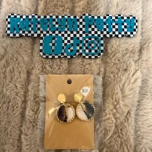 NEW HANDMADE RESIN EARRINGS